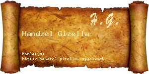Handzel Gizella névjegykártya
